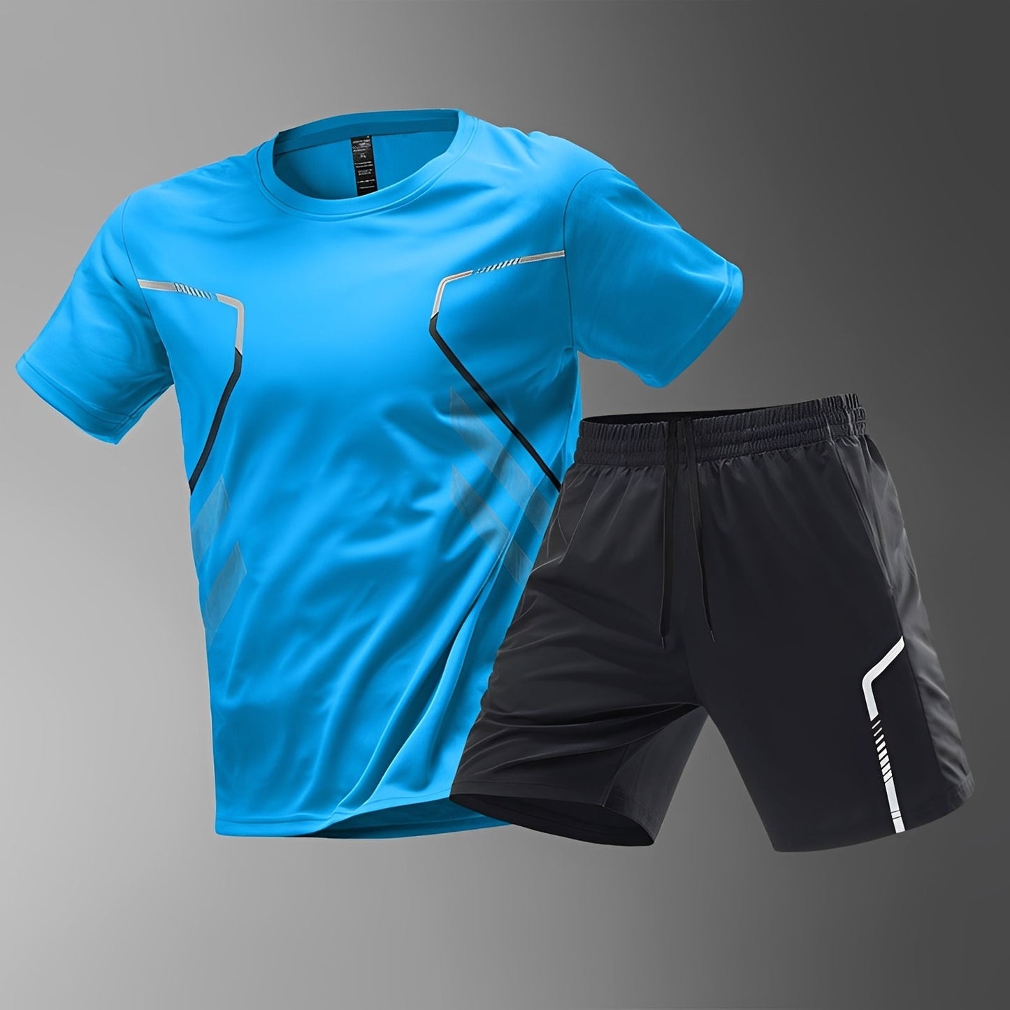 Herren Sportset Schnell Trocknend Sportbekleidung Bequem
