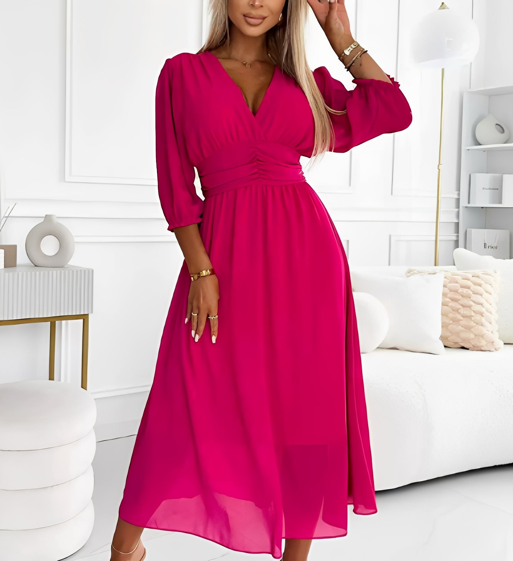 Damenkleid mit Ärmeln Lang - Norvielle