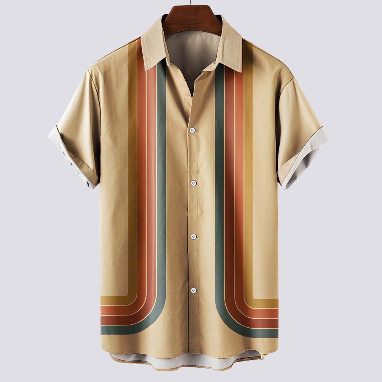 Herren Hemd Klassisch Bedruckt Modern