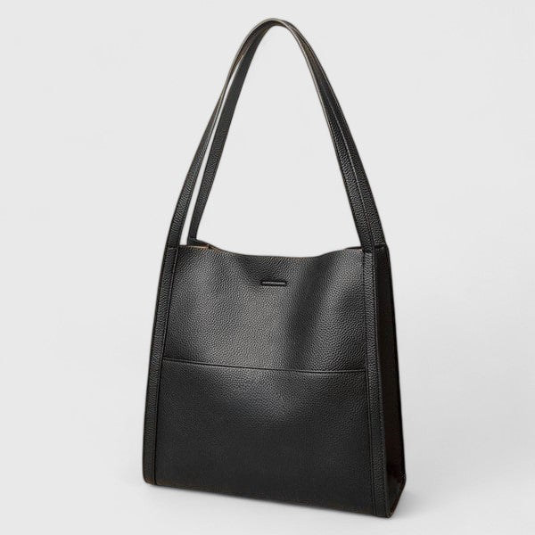 Damen Schultertasche Einfach Leder