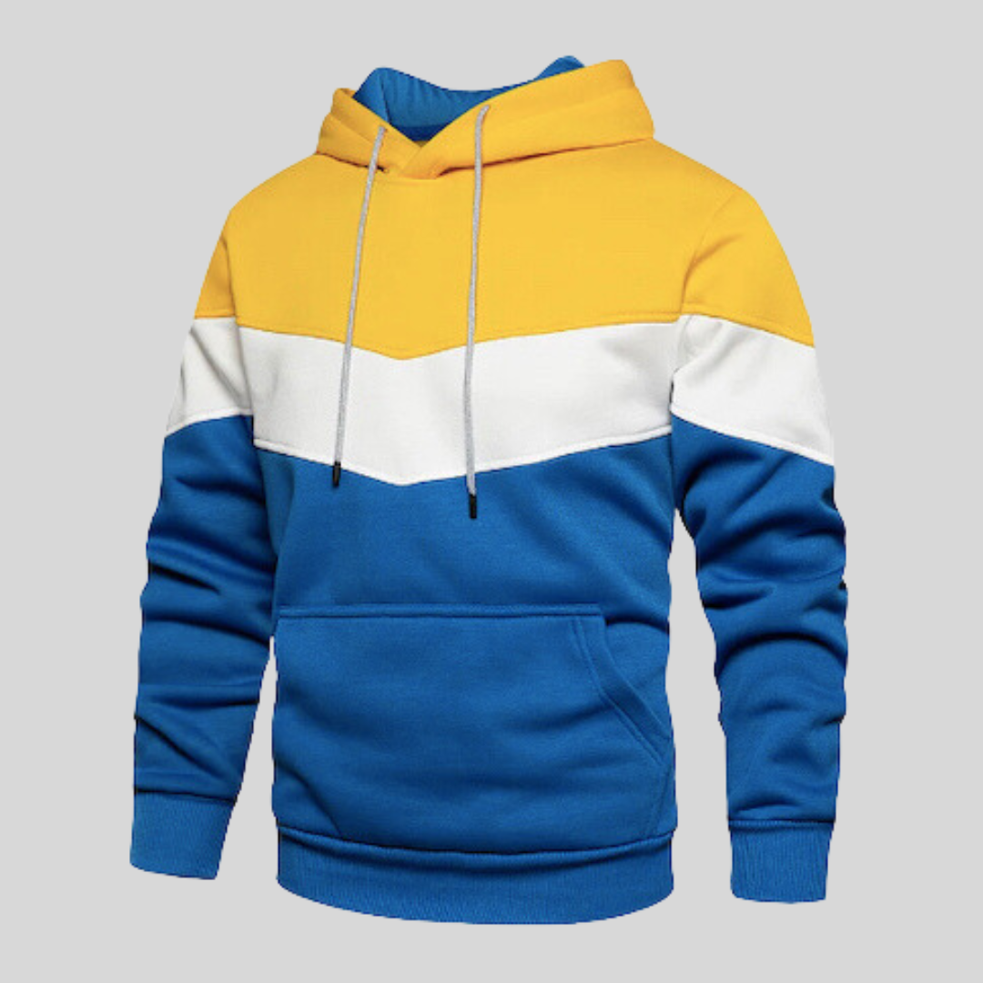 Herren Pullover Patchwork Baumwolle Modern