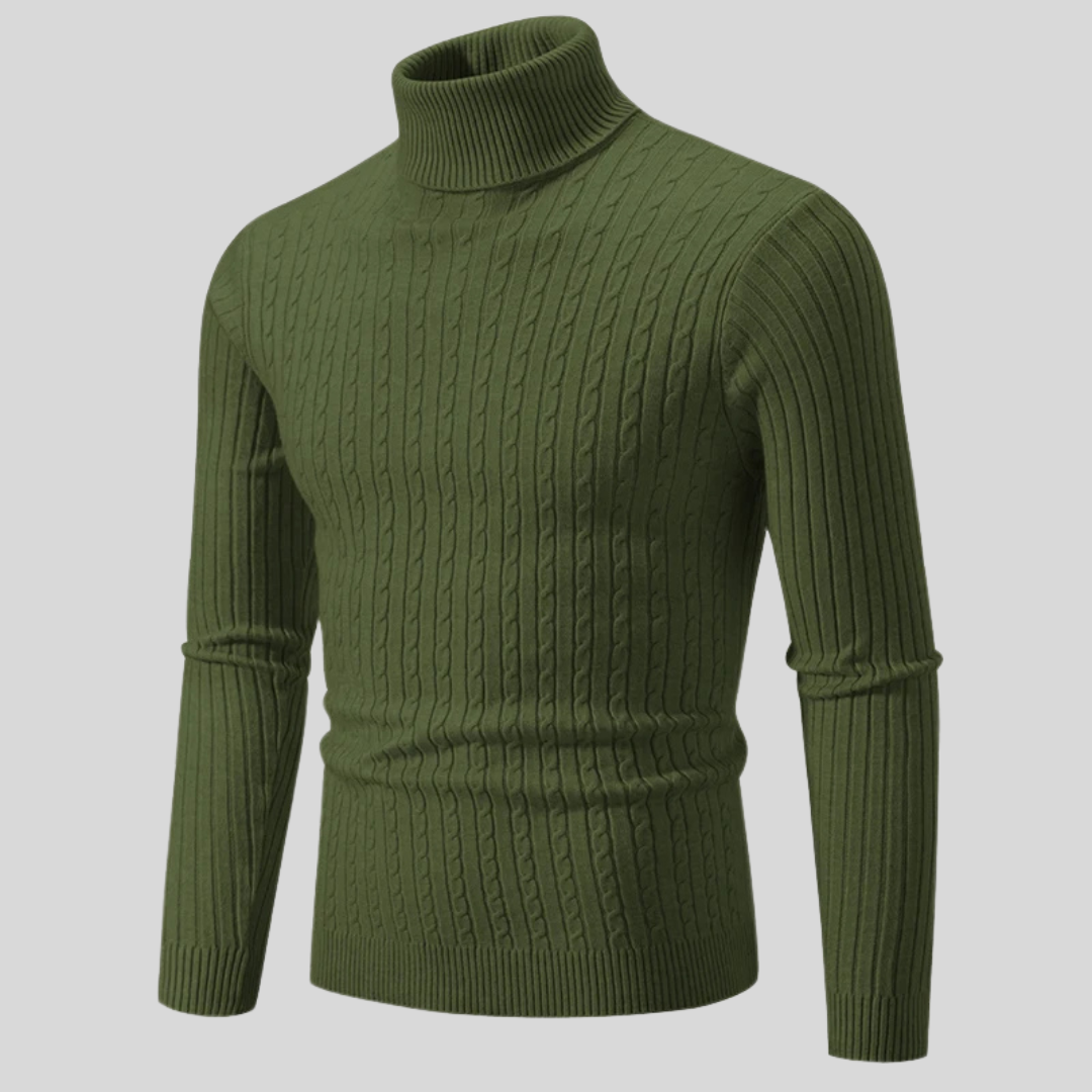 Stilvoller Damen Rollkragenpullover Warm
