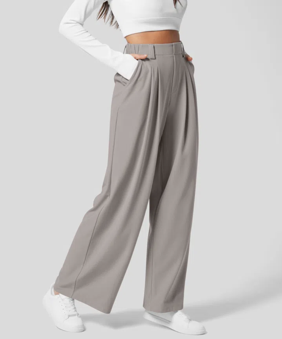 Damenhose Weite Beine Elegant