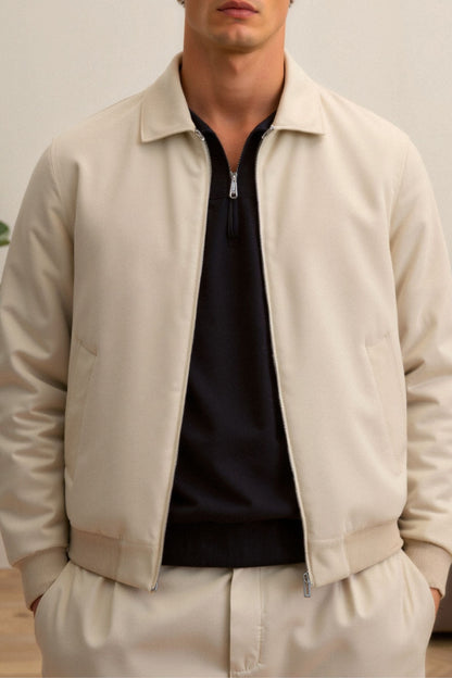 Herren Bomberjacke Slim Fit Modern Elegant
