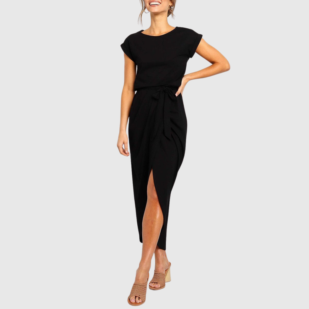 Damen Sommerkleid Midi Midi-Länge