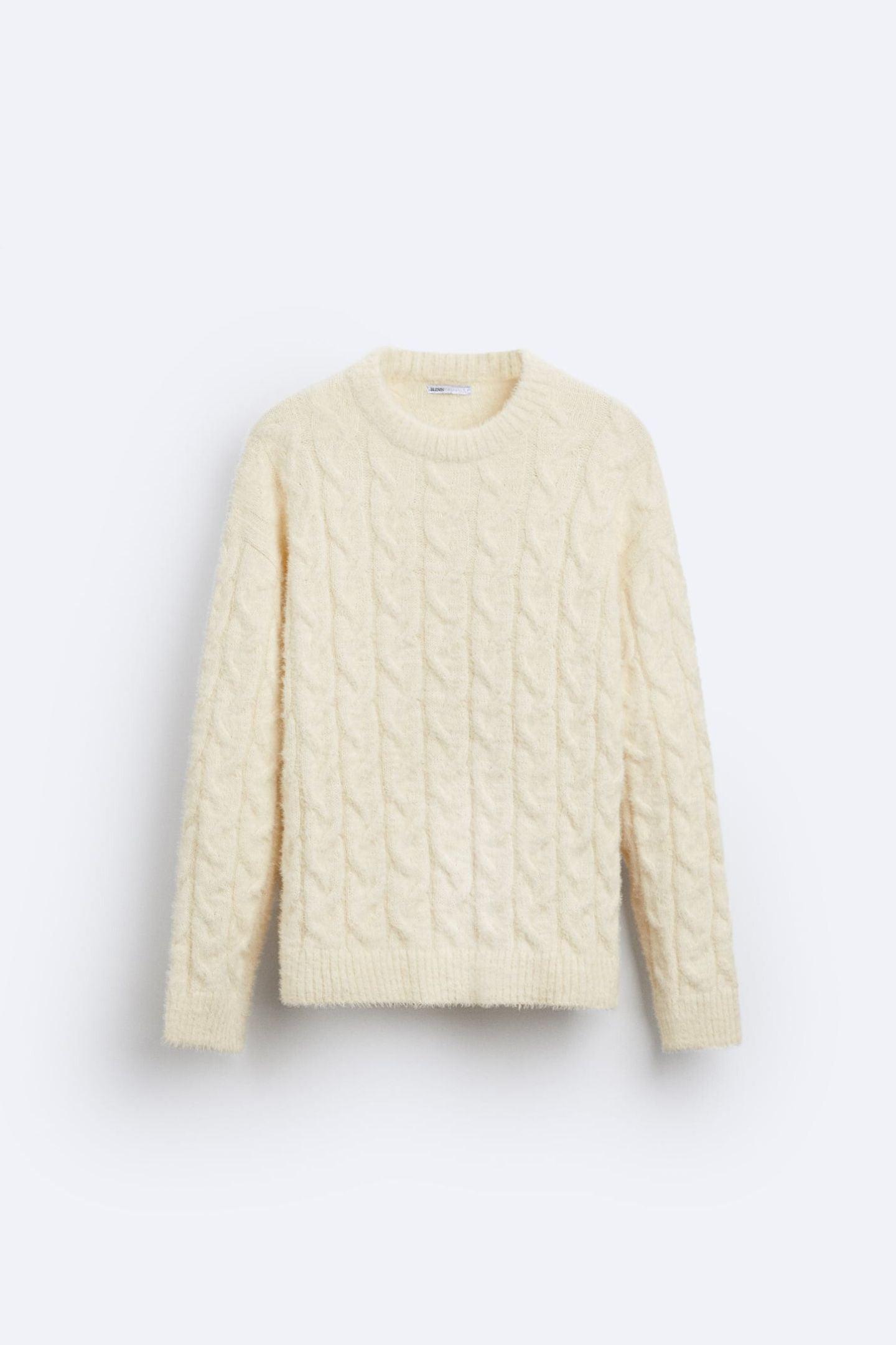 Damen Zopfstrick Pullover Elegantes Design Zeitlos - Norvielle