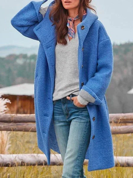 Damen Wintermantel Elegant Lang
