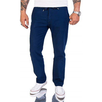 Herrenhose Bequem Baumwolle Einfarbig