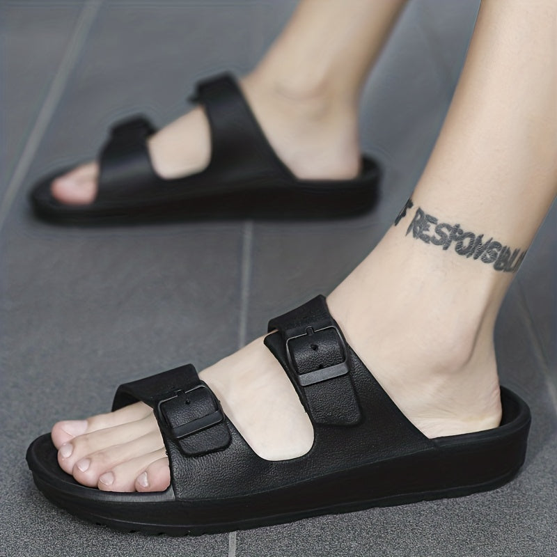 Herren Sandalen Doppelriemen Bequem
