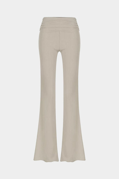 Damen Zweiteiler Set Wickeltop Flarehose