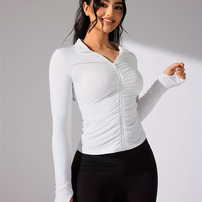 Damen Sportjacke Langarm Lässig