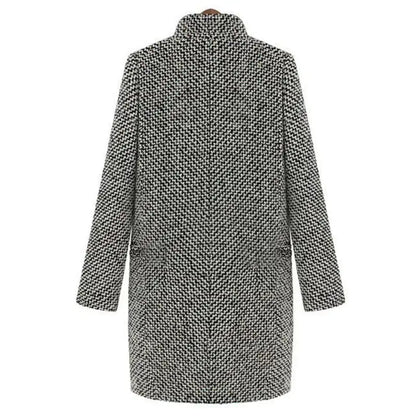 Damen Langmantel Doppelreihig Elegantes Design