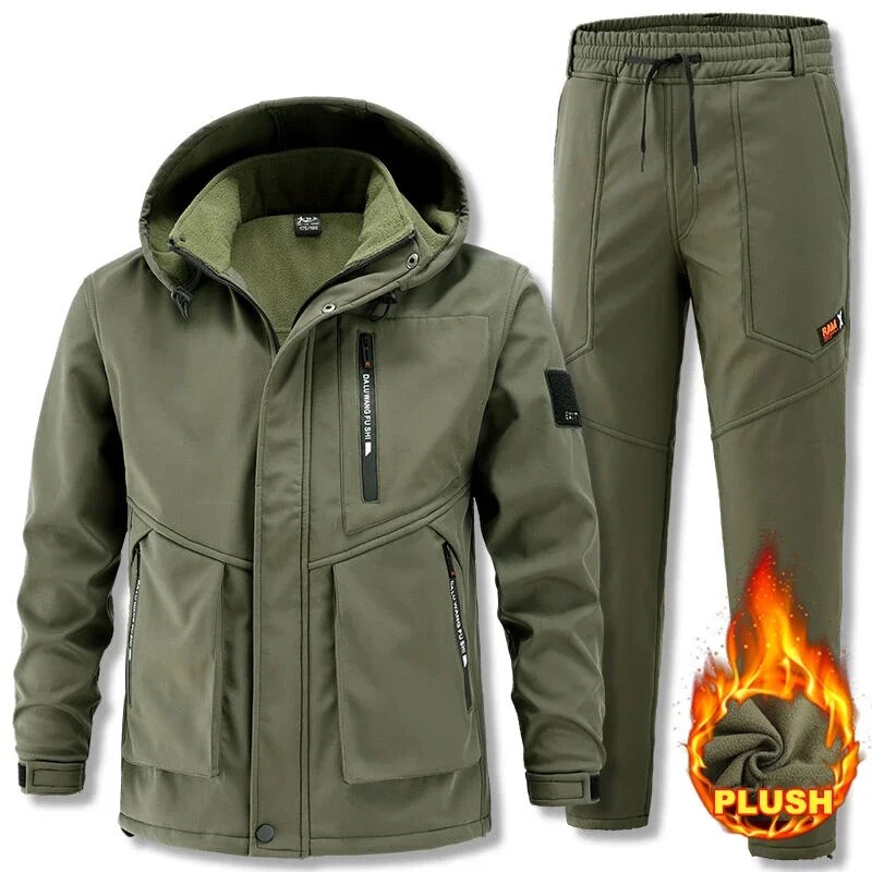 Herren Fleece Outdoor-Set Warm Funktionell