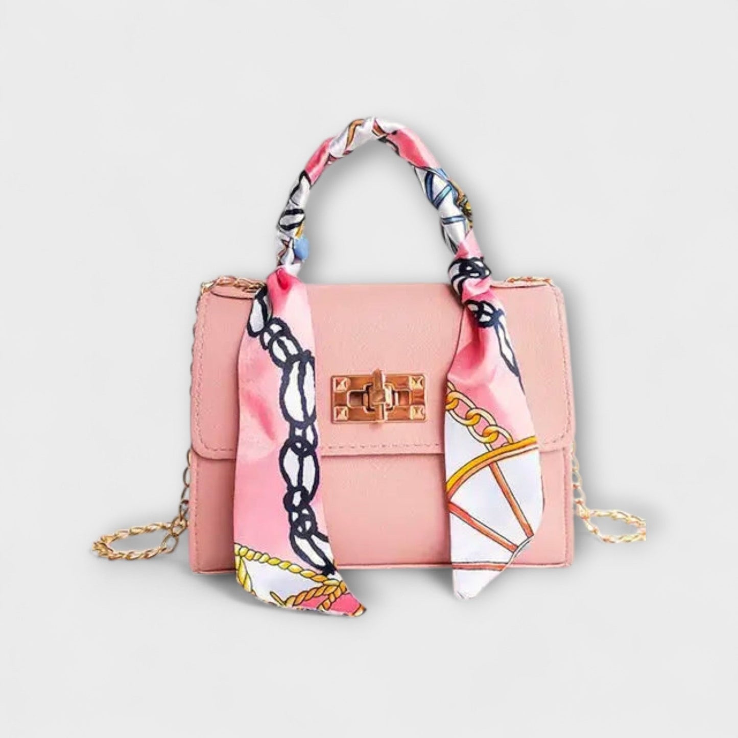 Damenhandtasche mit Ketten Schulterriemen Elegantes Design