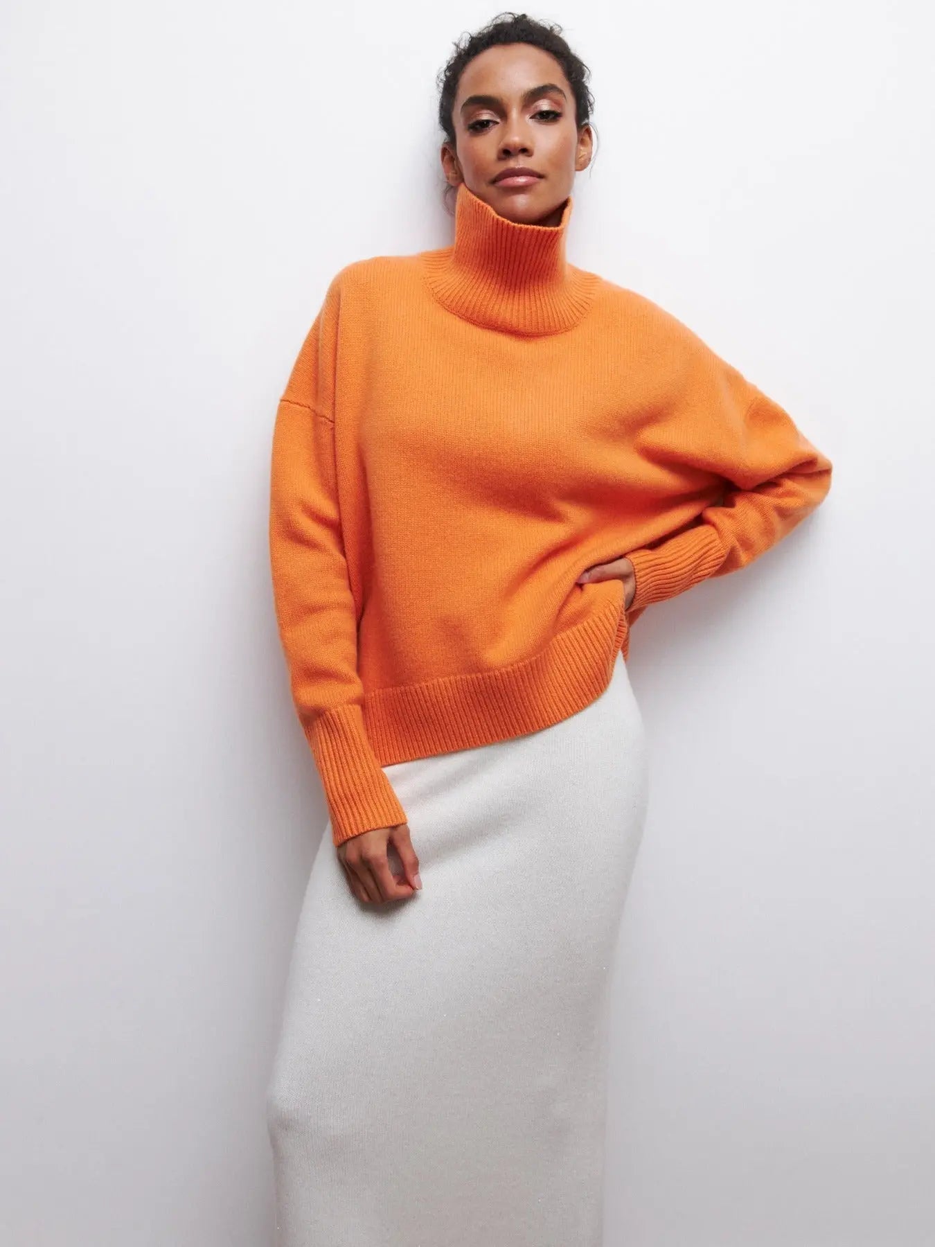 Gestrickter Damen Langarm-Pullover Warm - Norvielle