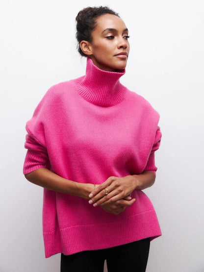 Xandra | Gestrickter Pullover Mit Langem Hals Zendoo.de