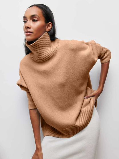Xandra | Gestrickter Pullover Mit Langem Hals Zendoo.de