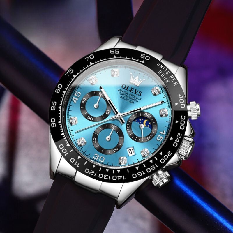 Herren Edelstahl Armbanduhr Elegantes Analogdesign