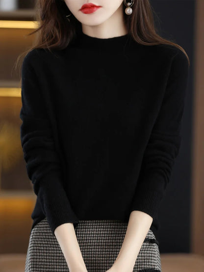 Damen Pullover Langarm Elegantes Design