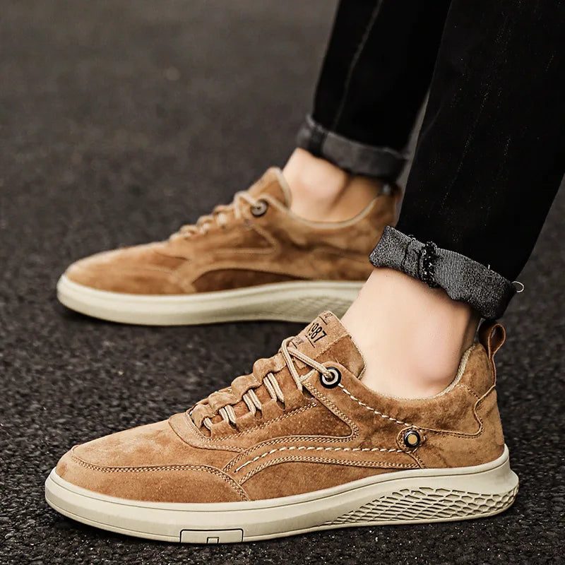 Herren Sneaker Sport Schuhe Wildleder