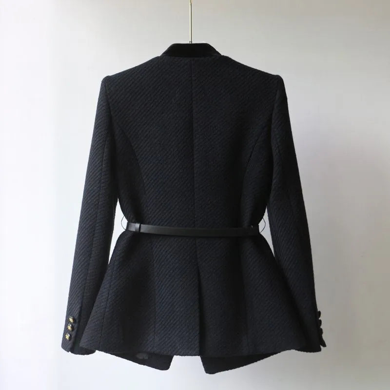 Damen Wollmantel Elegant Lang