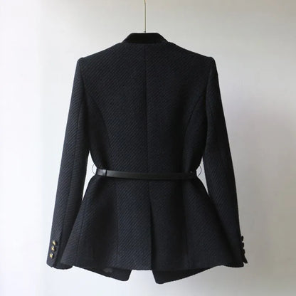 Damen Wollmantel Elegant Lang
