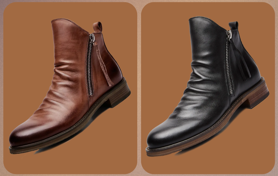 Herren Chelsea Stiefel Elegantes Leder
