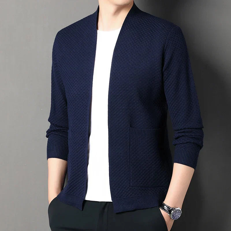 Herren Slimfit Blazer Jacquardmuster
