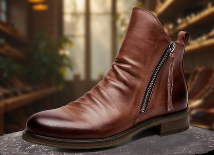 Herren Chelsea Stiefel Elegantes Leder