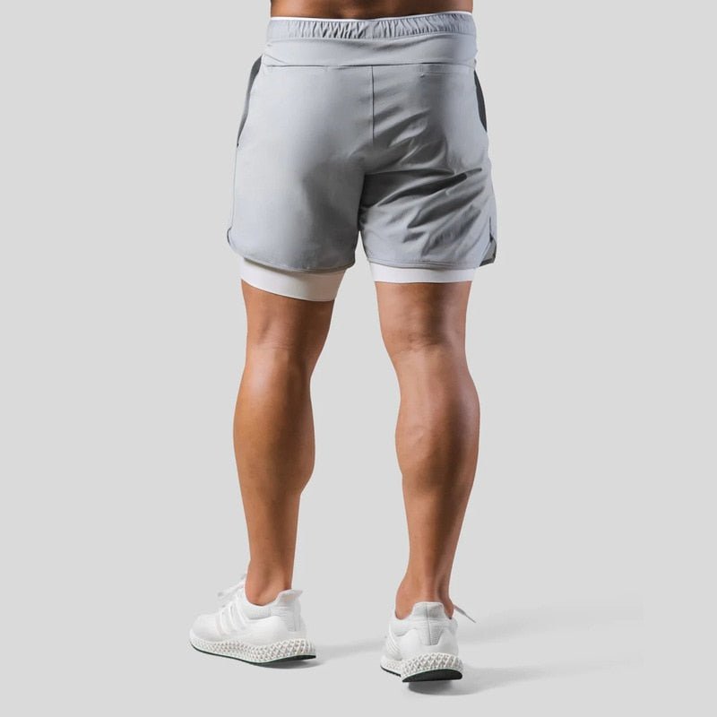 Herren 2-in-1 Sportshorts Laufhose Trainingshose