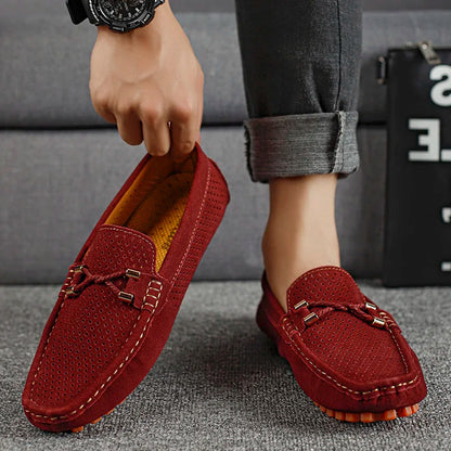 Herren Lederschuhe Atmungsaktiv Bequem