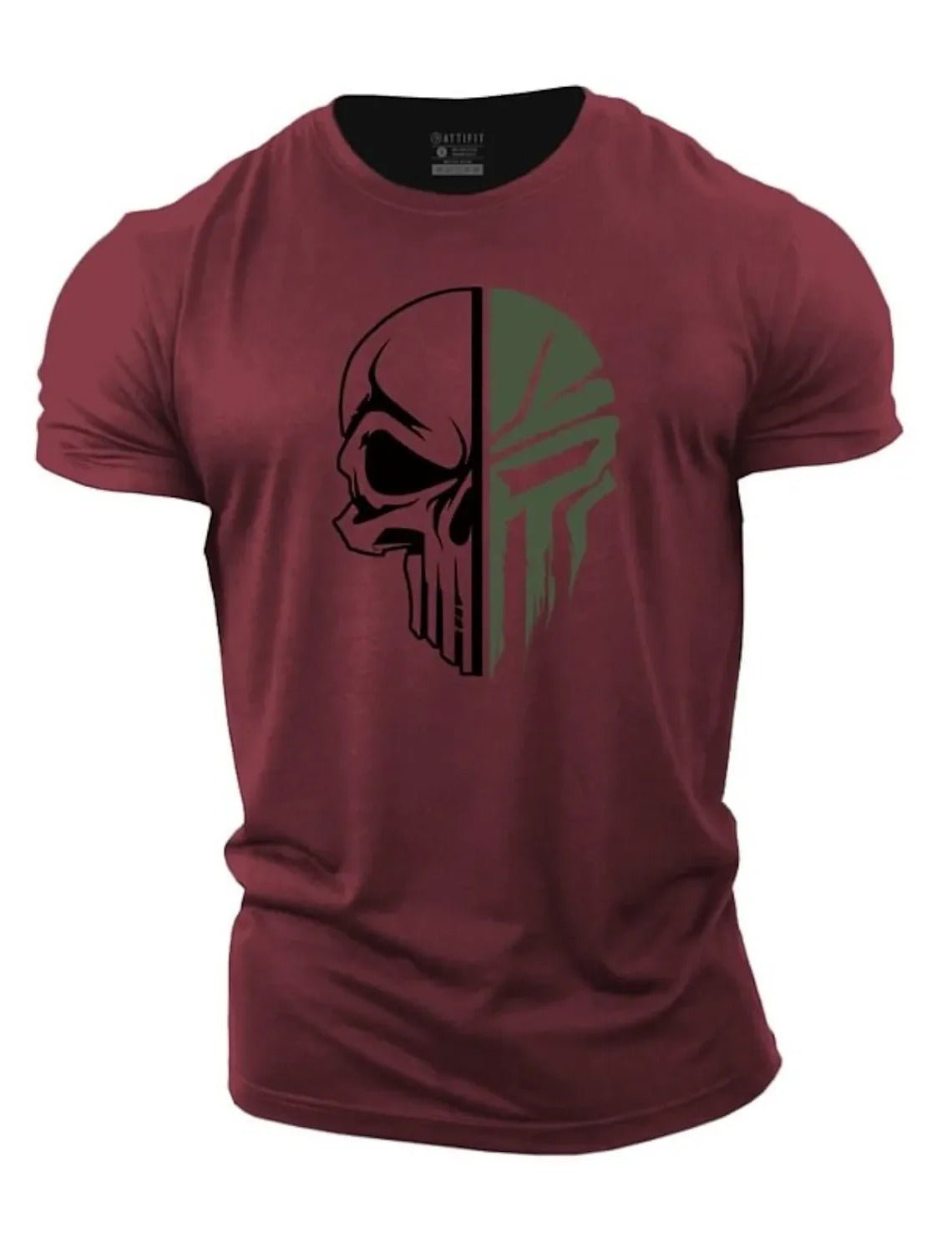 Herren T-Shirt Militärstyle Totenkopf