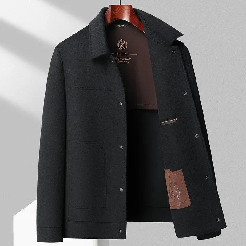 Herren Wolljacke Schurwolle Elegant