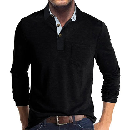 Herren Langarmhemd Slim Fit Klassisch Weiß - Norvielle
