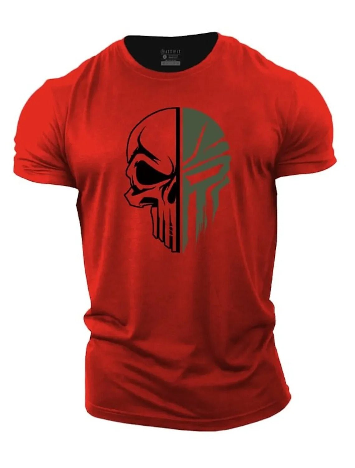 Herren T-Shirt Militärstyle Totenkopf