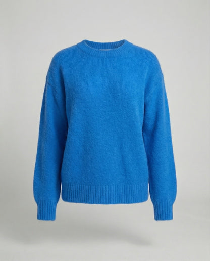 Damen Pullover Oversized Kaninchenhaar-Mix Weich