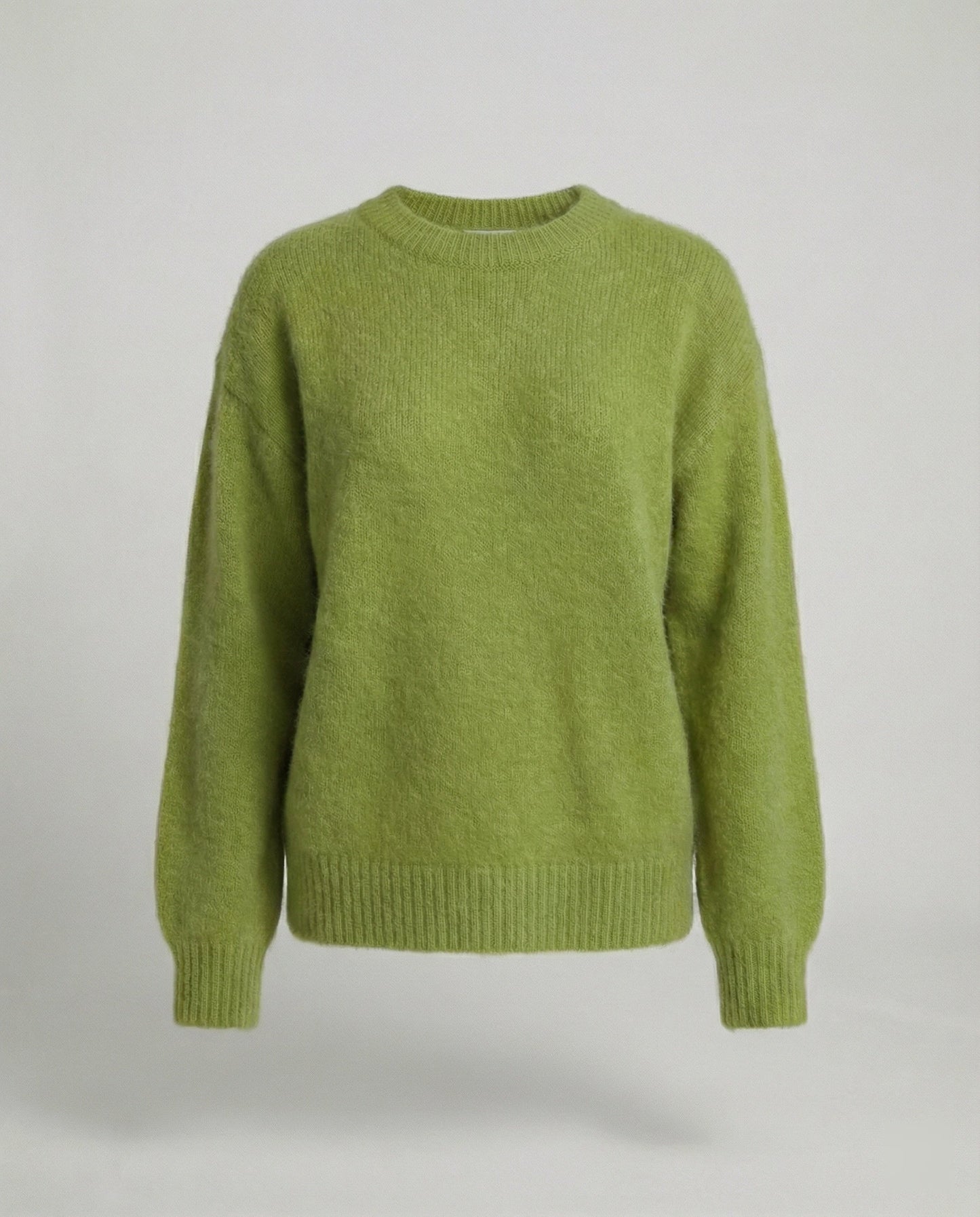 Damen Pullover Oversized Kaninchenhaar-Mix Weich