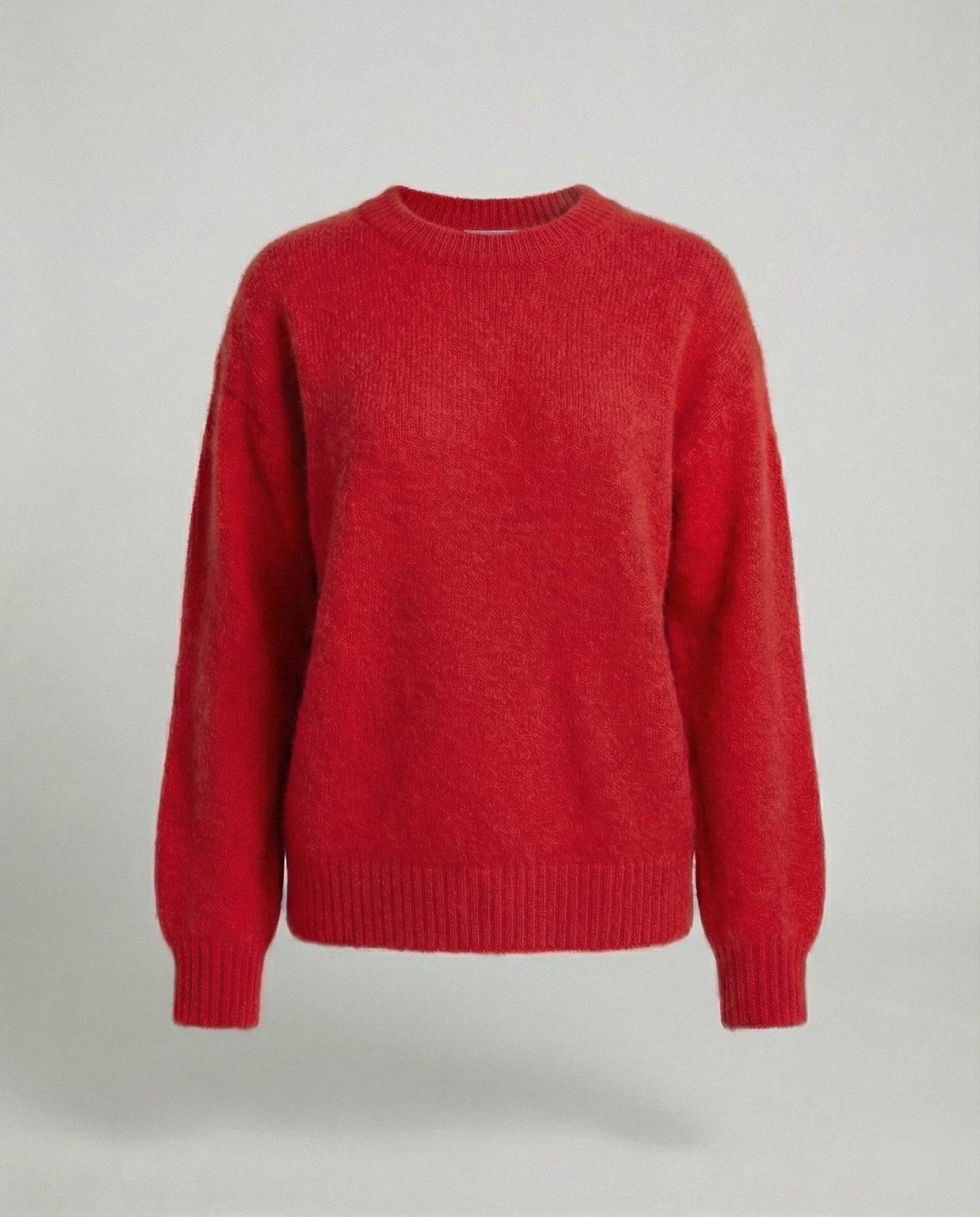 Damen Pullover Oversized Kaninchenhaar-Mix Weich