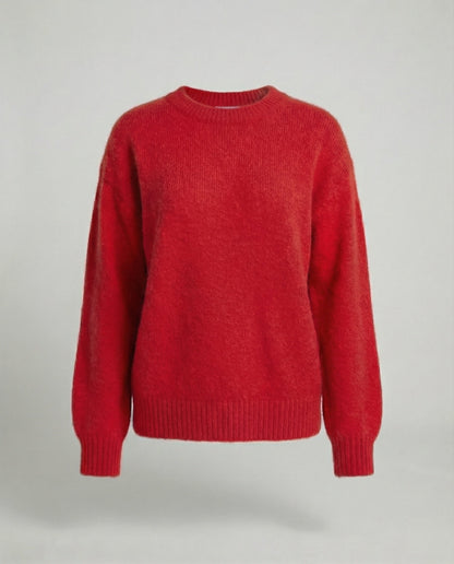 Damen Pullover Oversized Kaninchenhaar-Mix Weich