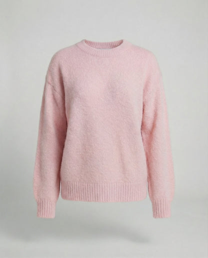 Damen Pullover Oversized Kaninchenhaar-Mix Weich
