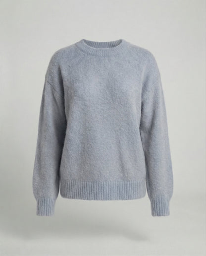 Damen Pullover Oversized Kaninchenhaar-Mix Weich