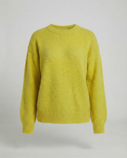 Damen Pullover Oversized Kaninchenhaar-Mix Weich