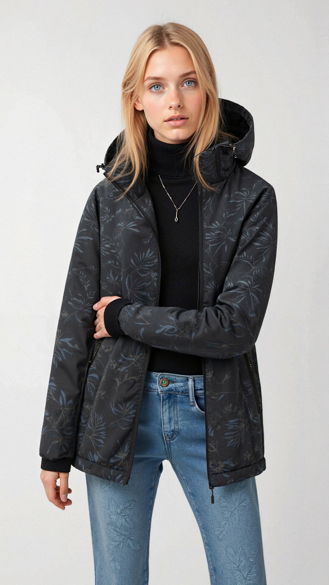 Damen Wintermantel Modern Warm Herbst