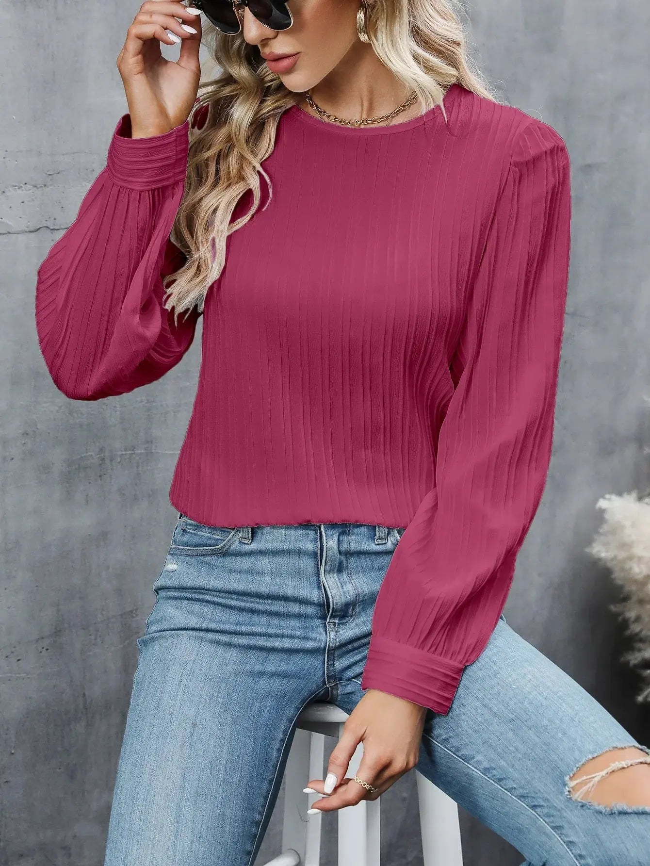Emma | Zeitlos Elegante Bluse Zendoo.de