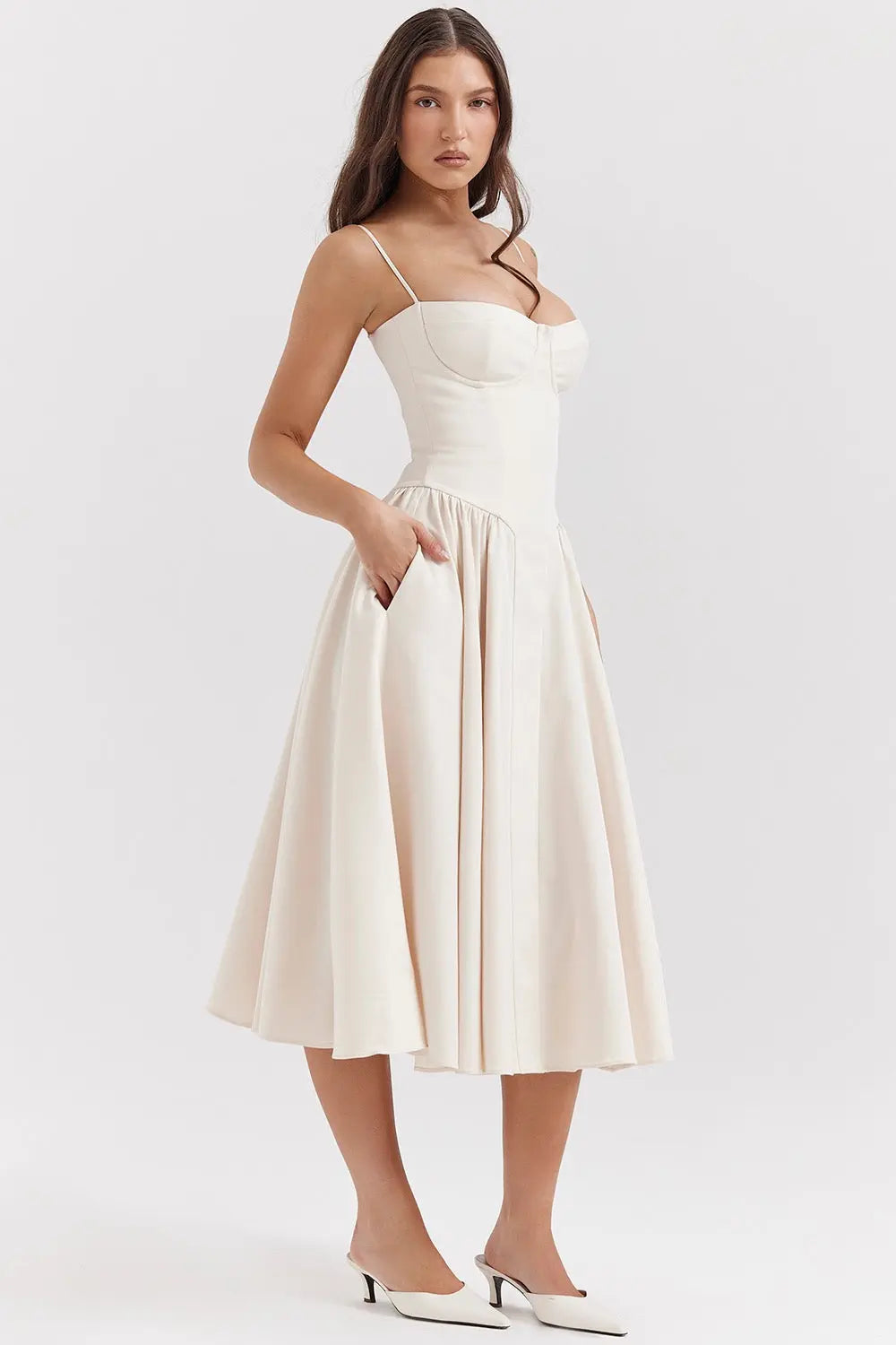 Damen Maxikleid Leicht Sommerkleid Lang - Norvielle