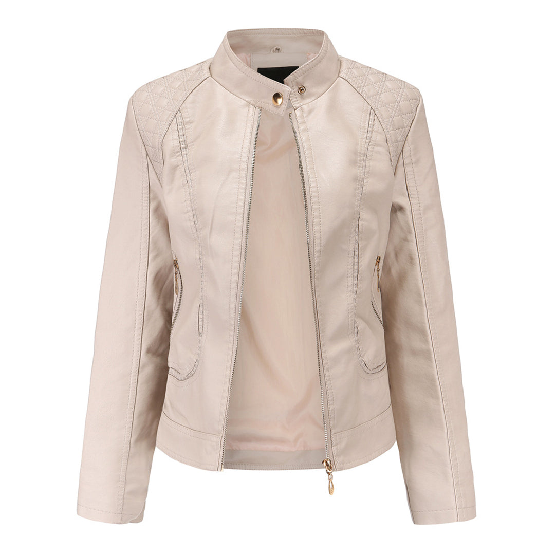 Leder Frauenjacke Stylisch