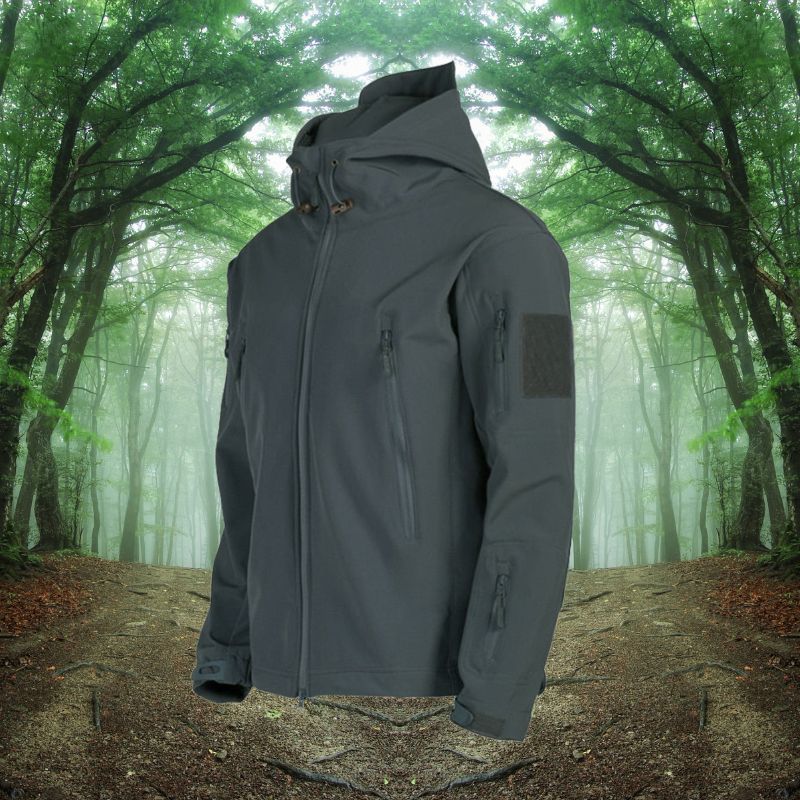Wasserdichte Herren Outdoorjacke Langlebig Winddicht