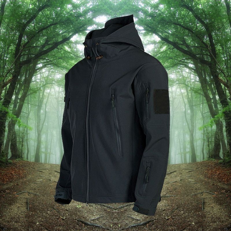 Wasserdichte Herren Outdoorjacke Langlebig Winddicht