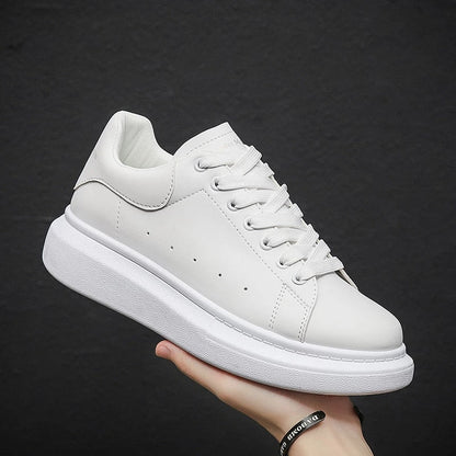 Damen Plateau Turnschuhe Dicke Sohle Schwarz - Norvielle