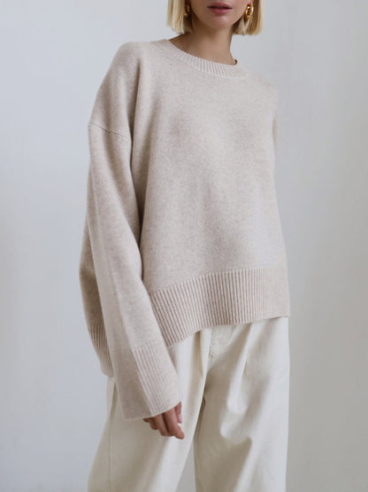 Damen Oversized Pullover Weich Groß